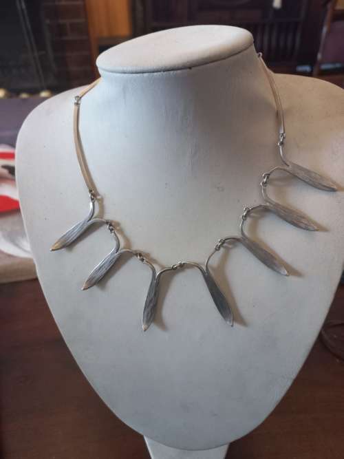 Vintage silver necklace 1967