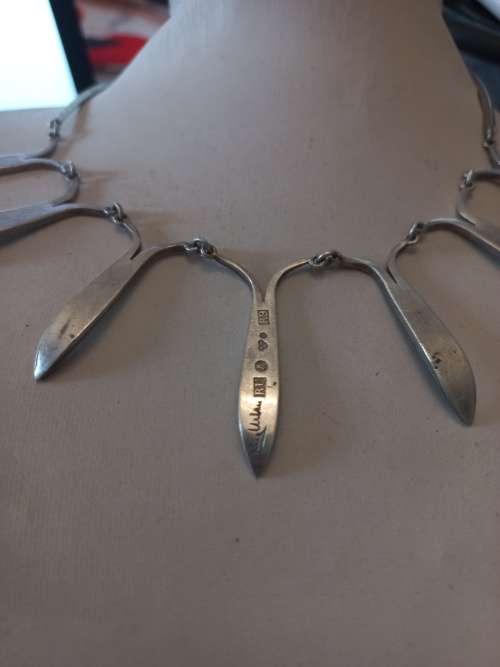 Vintage silver necklace 1967