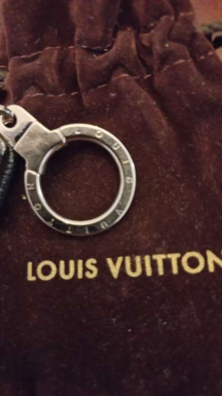 LOUIS VUITTON DAMIER GRAPHITE FLASHLIGHT KEYCHAIN