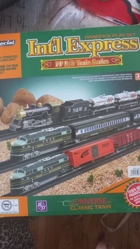 Toy train set