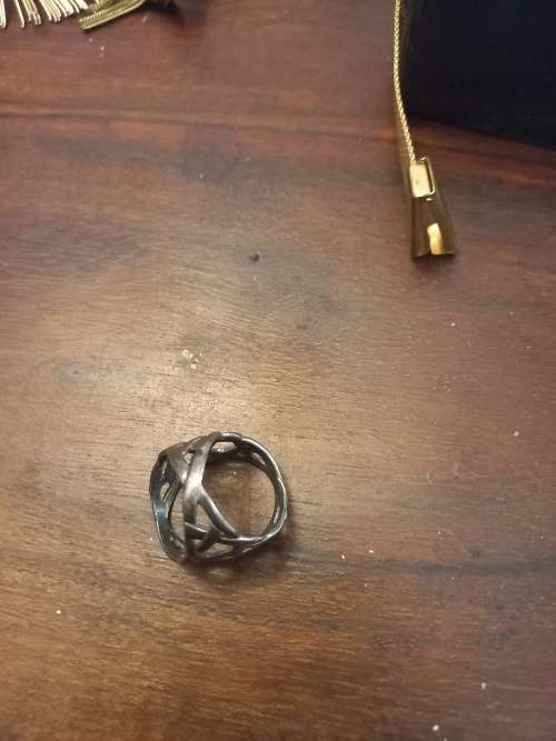 Sterling silver scarf rings