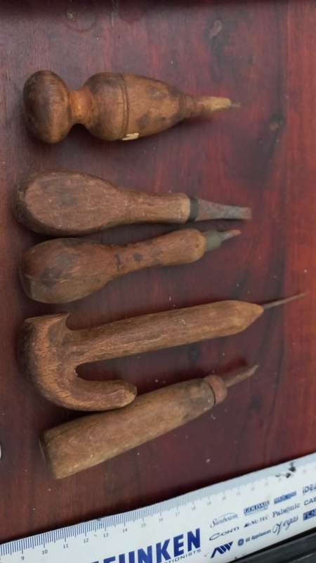 Vintage wooden tools