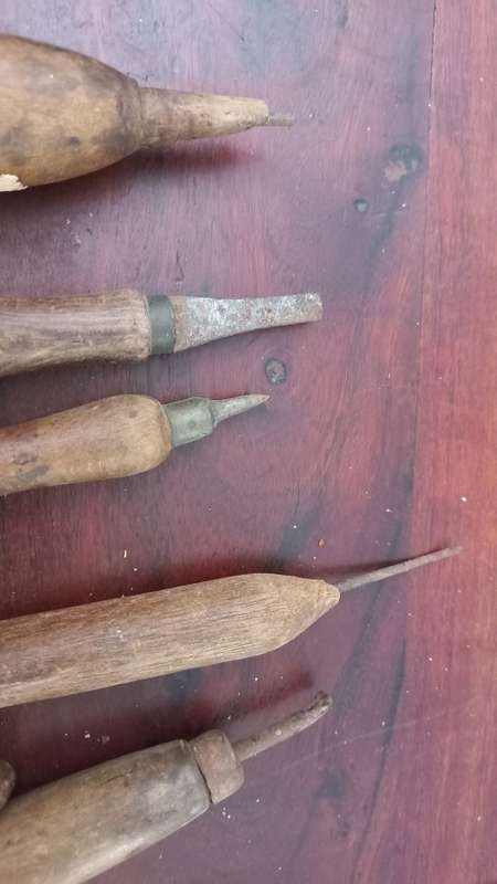 Vintage wooden tools