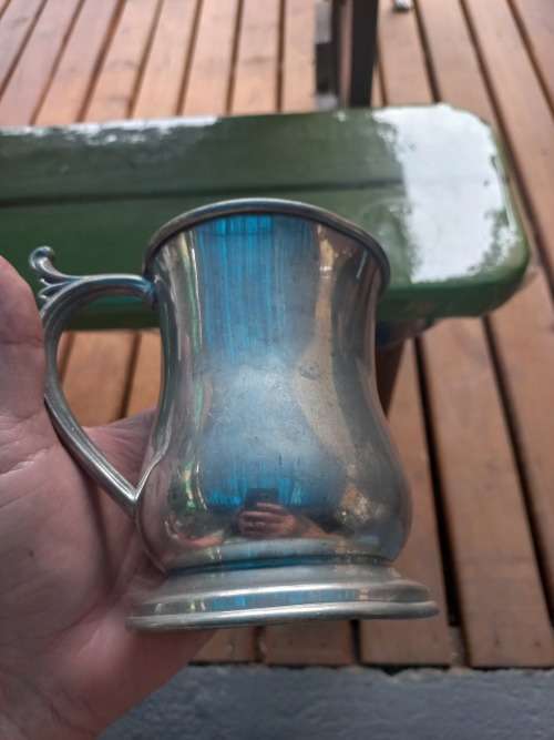 Pewter cup vintage