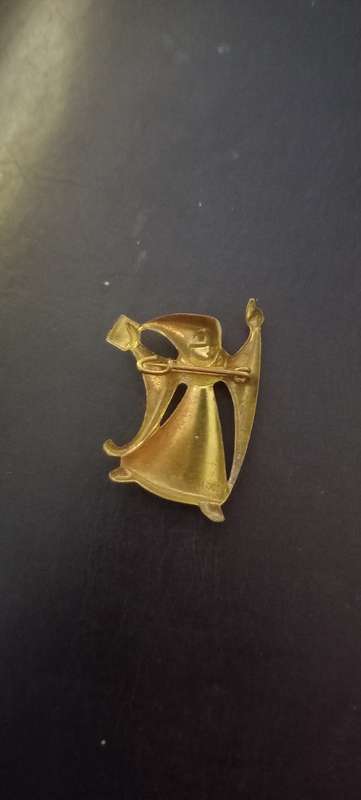 Vintage German 1958 Munich Germany 800 Year Anniversary Figural Brooch Pin `800 Jahre Munchen`
