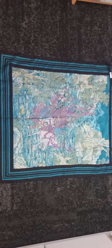 Thai handmade silk scarf vintage