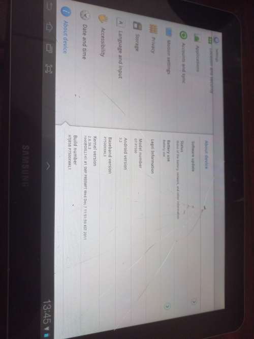 Samsung tablet