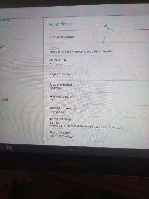 Samsung tablet
