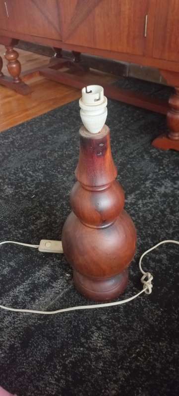 Wooden lamp vintage