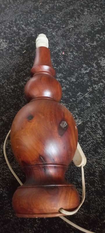 Wooden lamp vintage