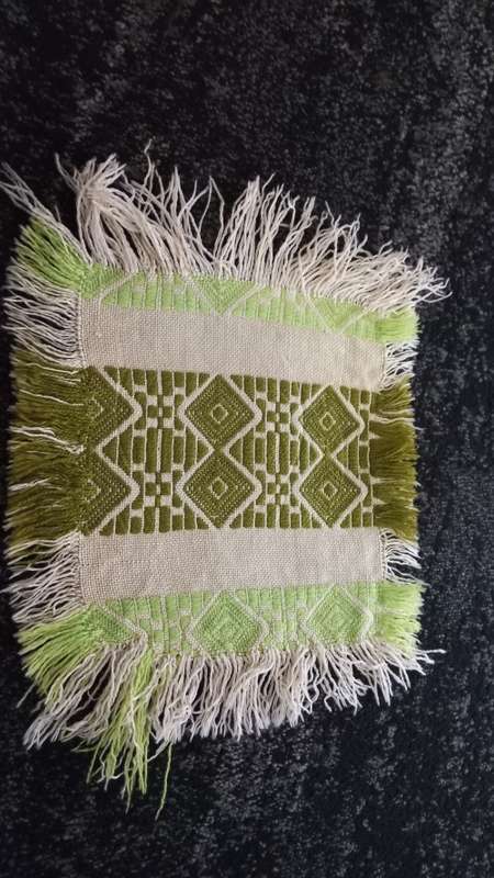 Hand woven cloth vintage x 5