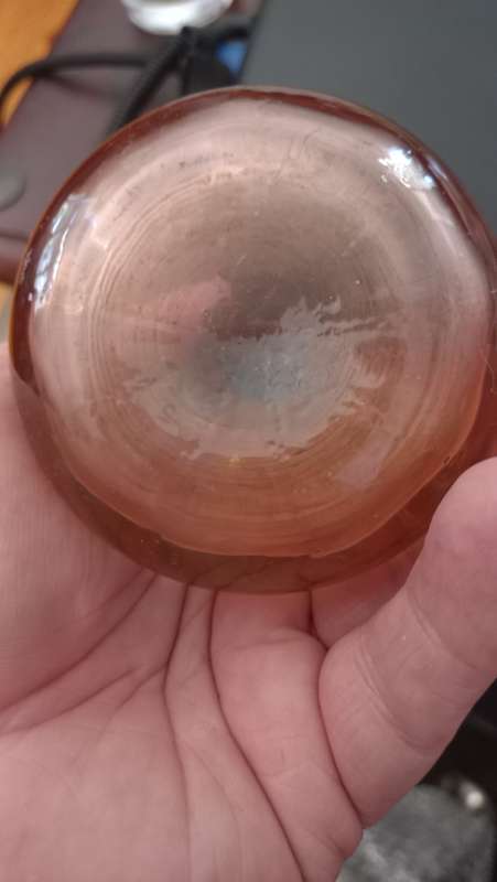 Vintage rose glass vase