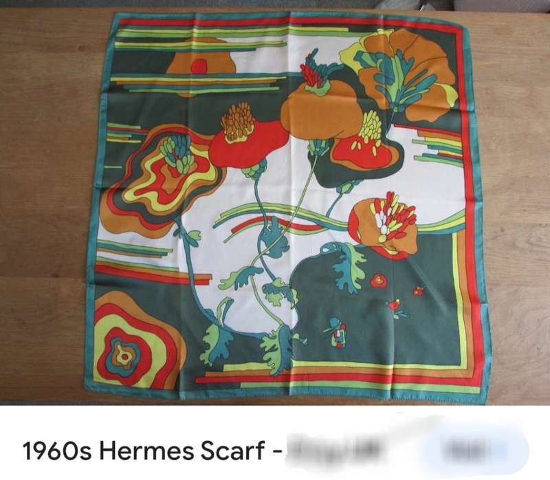 1960s hermes scarf vintage