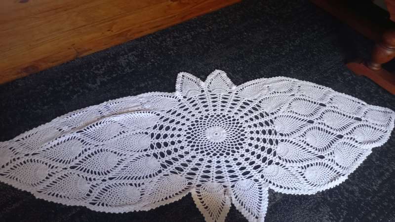Crochet cloth vintage large