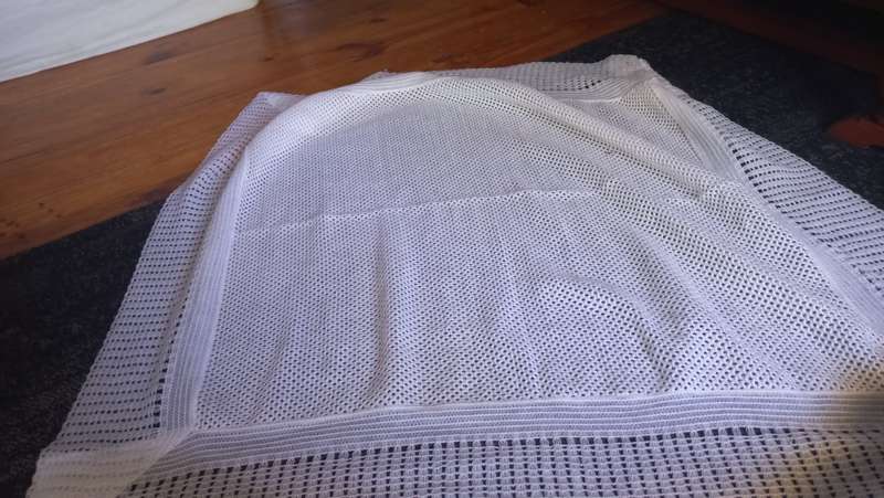 Vintage lace cloth or baby blanket