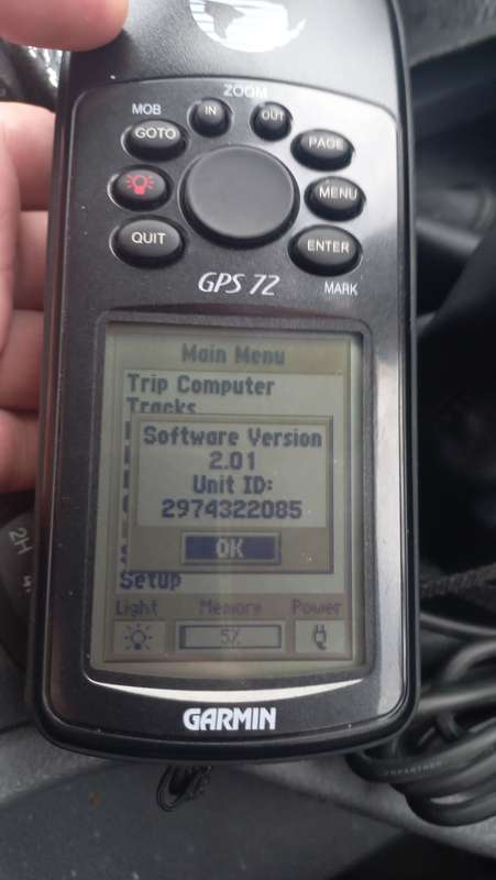 Garmin GPS 72 Personal Navigator Marine Fishing Hiking TESTED & WORKS