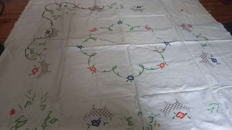 Embroidery cloth vintage