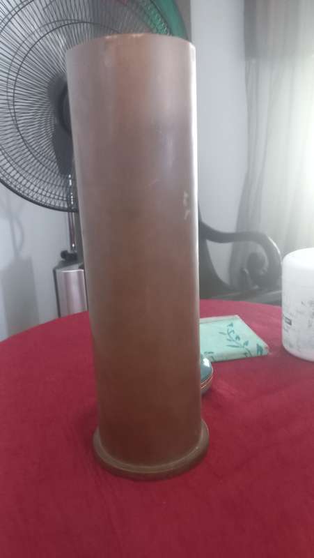 Vintage brass shell case