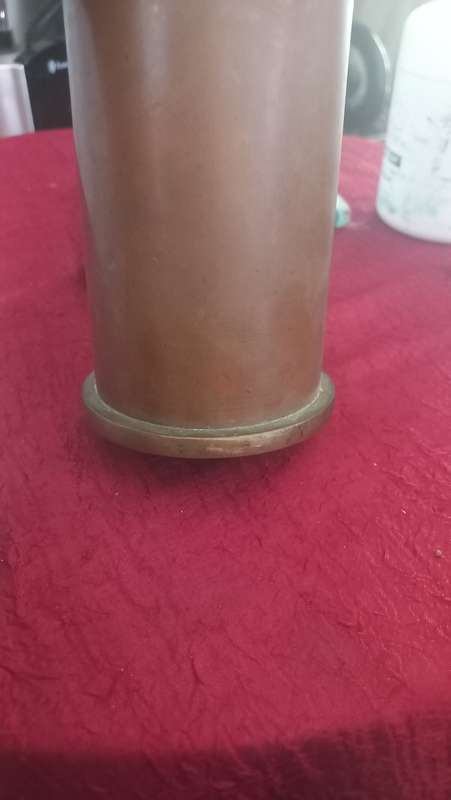Vintage brass shell case