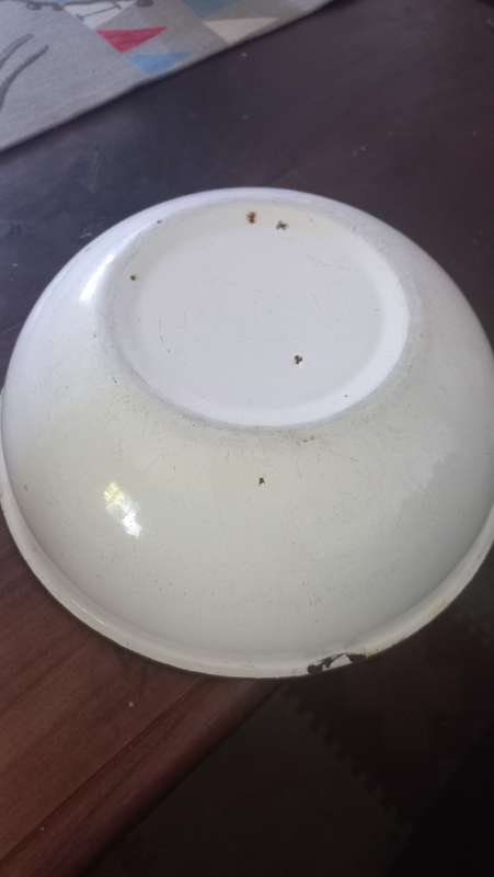 Vintage enamel bowl