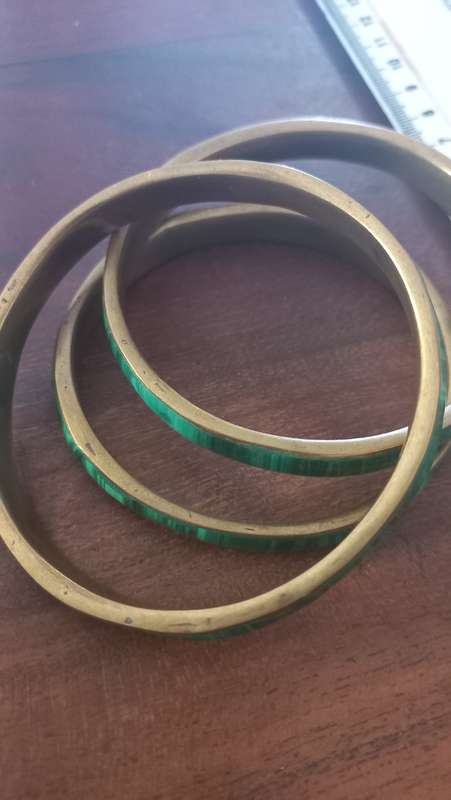Malachite bangle vintage