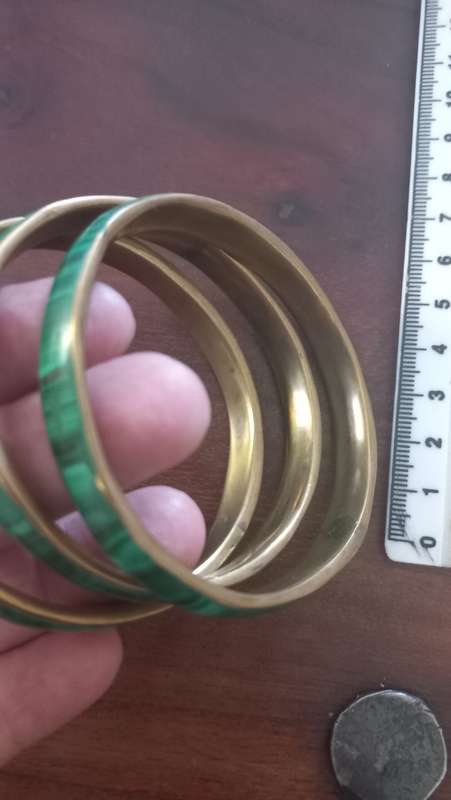 Malachite bangle vintage