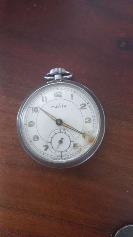 Ruhla Vintage Mens Pocket Watch German Watch
