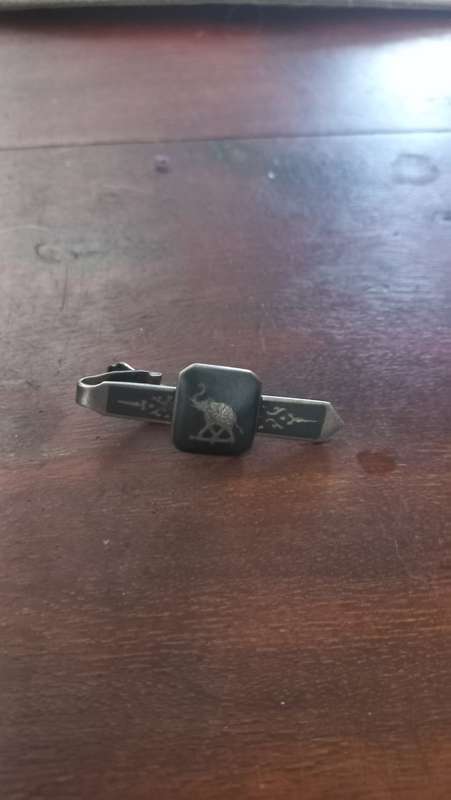 Vintage sterling silver tie clip