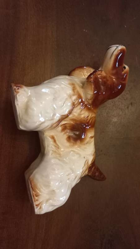 Porcelain doggie pair vintage