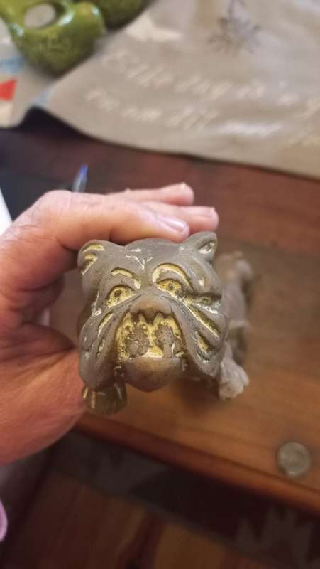 Vintage Brass Bulldog x 2