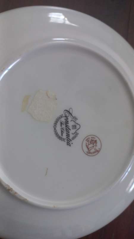 Vintage table mountain plate