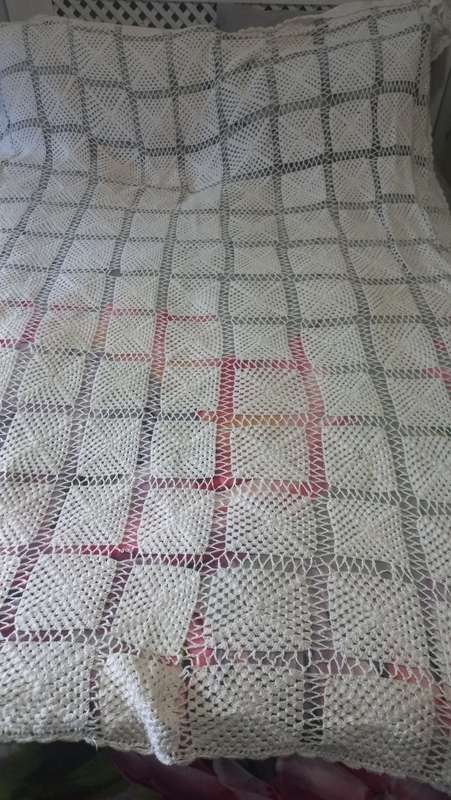 Crochet cloth vintage large