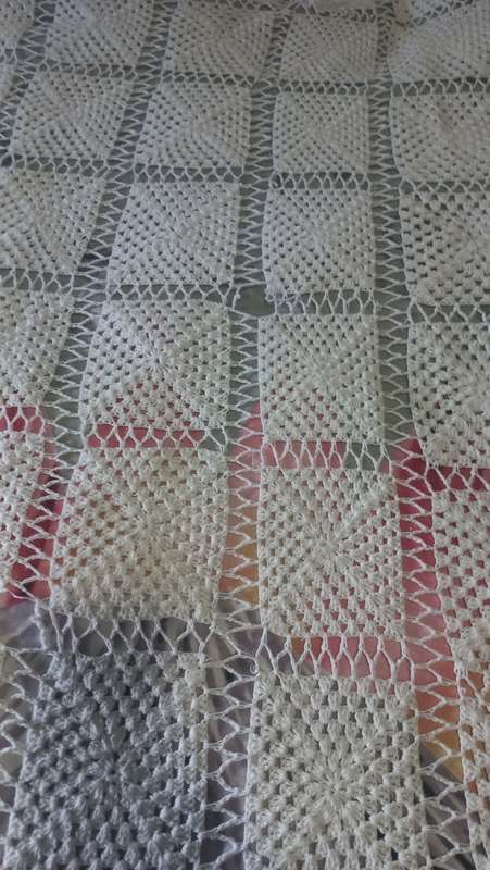 Crochet cloth vintage large