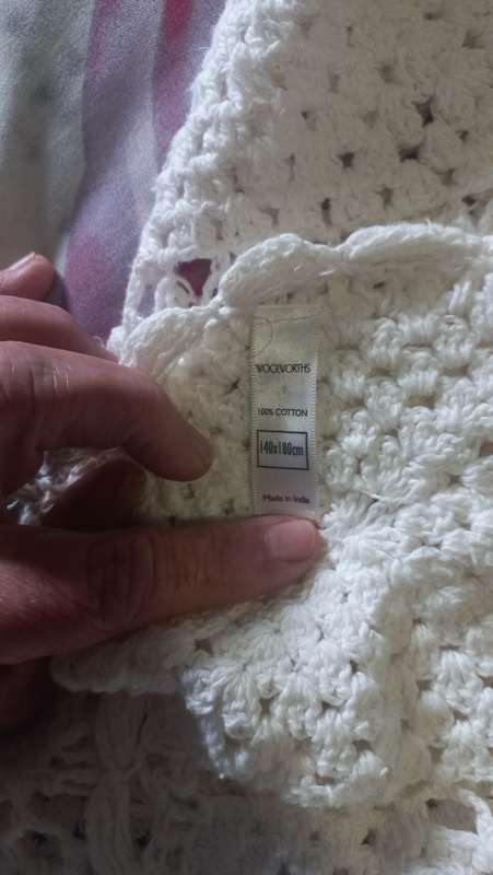 Crochet cloth vintage large