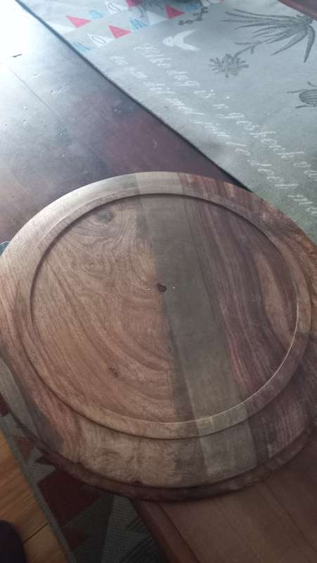 Wood Tray Dried Fruit Decorative Handcrafted Real Wood Folding Plate for Snack