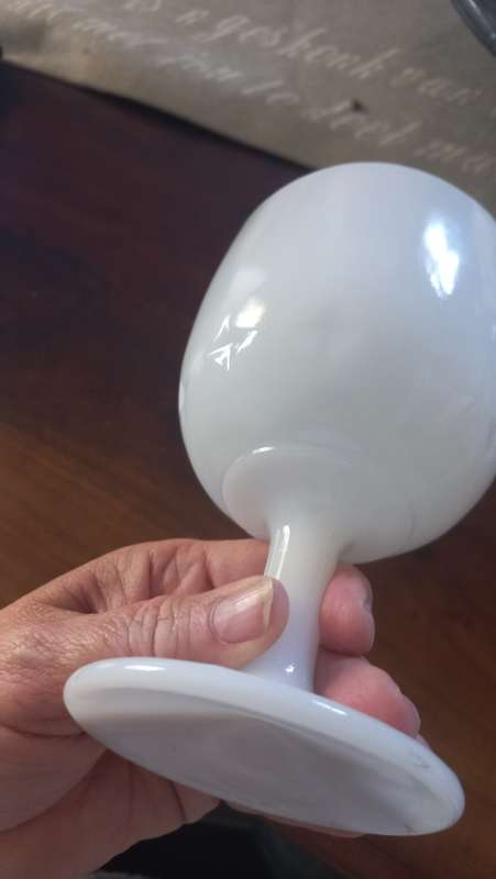 Milk glass large glass