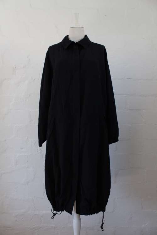 *HABITS COLLECTION* BLACK LONG LIGHTWEIGHT COAT JACKET - SIZE 16