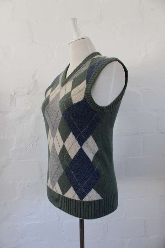 VINTAGE SMITH & MCGREGOR LAMBSWOOL DESIGNER SLEEVELESS JERSEY SWEATER - SIZE SMALL