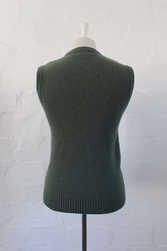 VINTAGE SMITH & MCGREGOR LAMBSWOOL DESIGNER SLEEVELESS JERSEY SWEATER - SIZE SMALL