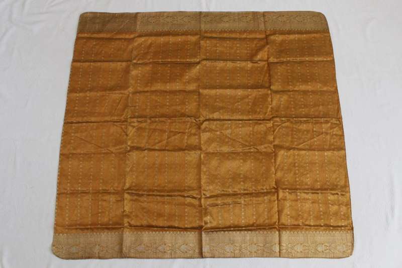 *FLASH SALE - 40% OFF!* VINTAGE GOLD EMBROIDERED INDIAN LARGE SCARF