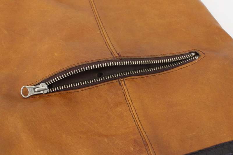 GENUINE LEATHER BROWN TAN SLING HANDBAG BAG