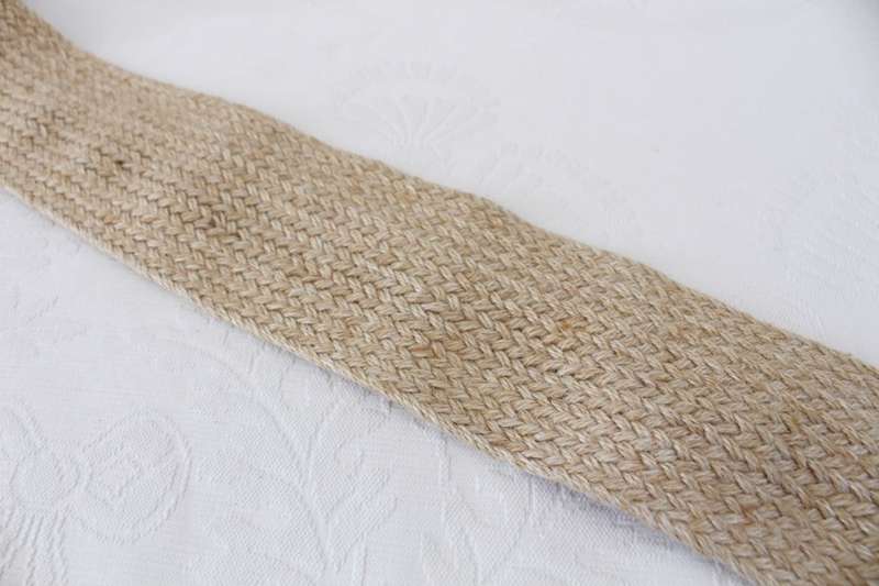 VINTAGE WOVEN STRAW GENUINE LEATHER GREEN BELT