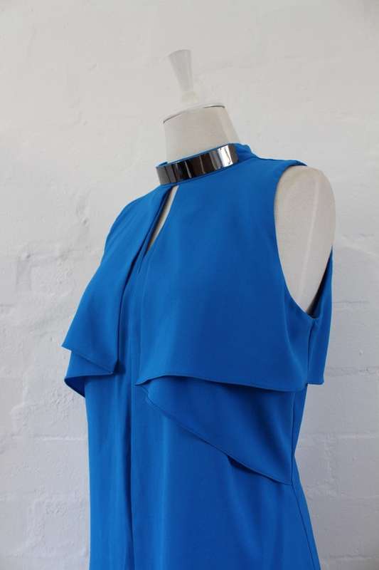 *STAR BY JULIEN MACDONALD* BLUE COCKTAIL PARTY DRESS - SIZE 14