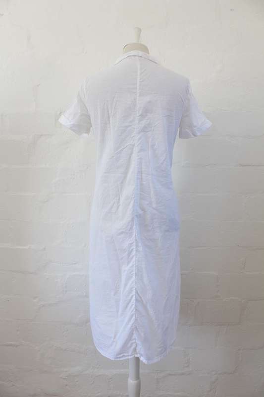 *FLASH SALE - 40% OFF!* EARTH ADDICT WHITE COTTON DAY DRESS - SIZE 12
