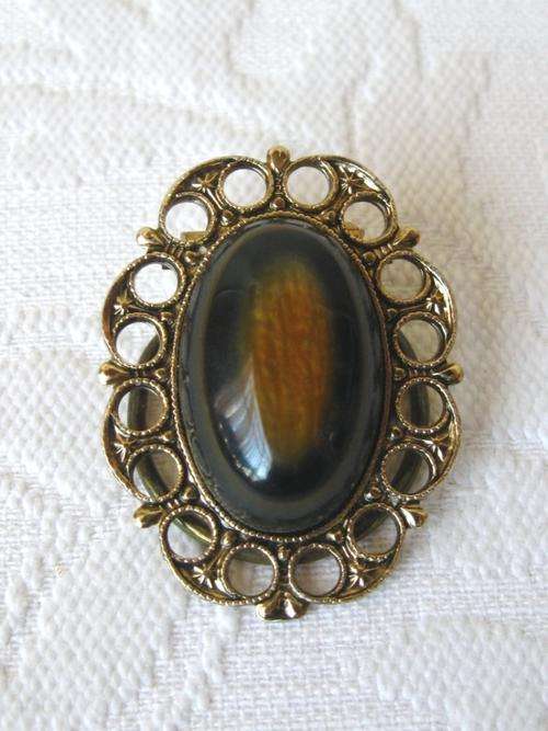 VINTAGE GOLD PLATED SCARF RING CLIP