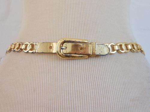 VINTAGE GOLD PLATED CHAIN BUCKLE LADIES BELT