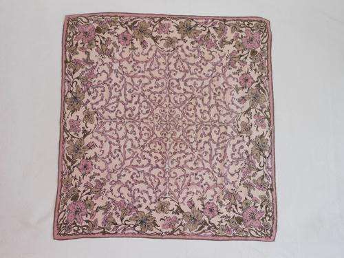 *RICHARD ALLEN* DESIGNER VINTAGE 100% SILK PINK FLORAL PRINT SCARF