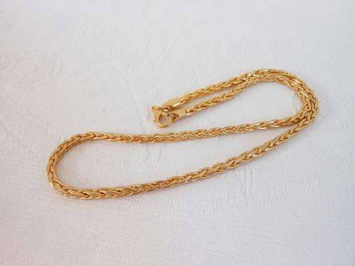 VINTAGE GOLD PLATED CHAIN NECKLACE
