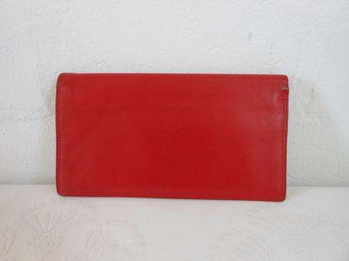 *BUSBY* GENUINE LEATHER RED LADIES LARGE WALLET PURSE