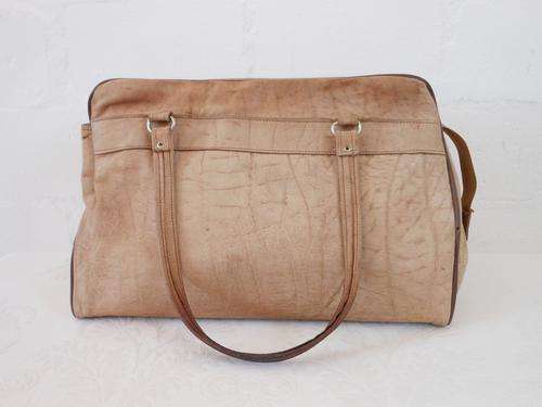 VINTAGE GENUINE LEATHER TAN BROWN SHOULDER HANDBAG BAG